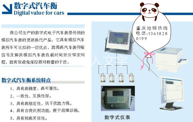 重庆数衡数字式汽车衡